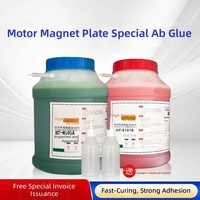Adhésif acrylique bicomposant bleu-rouge 8101, structure renforcée, bonne résistance sismique, 5 kg, pour moteur de groupe et acier magnétique
