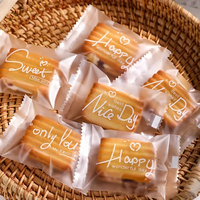 Sacs en plastique pour gâteau de lune exquis personnalisés BOPP Pochette debout pour biscuits Paquet de bonbons gâteaux de lune