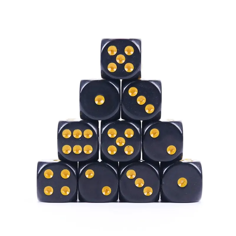 Wholesale 6 Sided Dice Acrylic Standard 16mm Dice for Board Game Classroom Teaching Dices Game