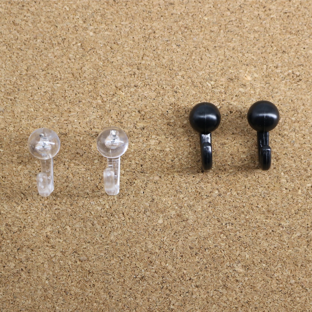 50 PCS Box Set Push Pin Hooks Plastic Heads Cork Board Hooks Decorative Thumb Tacks Hook for Photo Wall Bulletin Board Home Wall