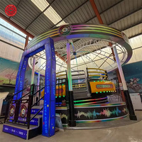 Manège Disco Turntable Tagada pour enfants, équipement d'amusement rotatif et rebondissant pour parcs intérieurs et extérieurs