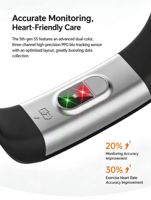 Bracelet intelligent TR Fitness Tracker, surveillance de la température, de la pression artérielle et du rythme cardiaque, montre intelligente, étanche, batterie de 14 à 19 jours