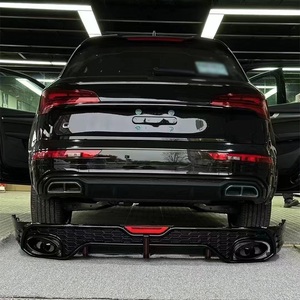 ดิฟฟิวเซอร์หลังสีดำเงาคุณภาพสูง PNB สำหรับกันชน Sportback พร้อมปลายท่อไอเสีย สำหรับ Audi Q5 SQ5 ปี 2018-2022 ชุดแต่ง/อัพเกรด - Product Image 6