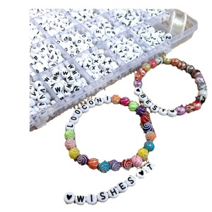 1400pcs Sorted <b>Alphabet</b> Acrylic Letter <b>Beads</b> Colorful DIY Jewelry Making Kit for Bracelets & Necklaces - Product Image 5