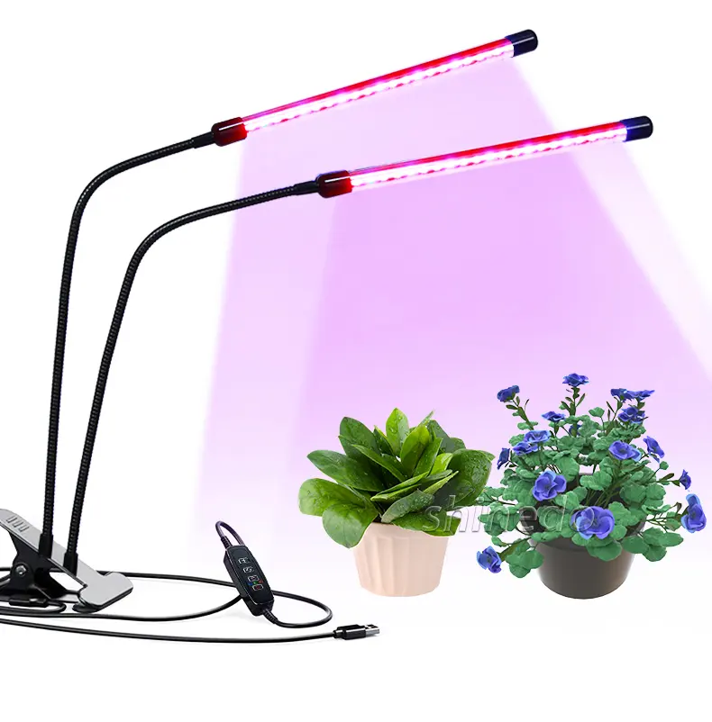 Indoor Full 360 Degree 3 Modes Dimmable Flexible Spectrum Lamp Plant Led indoor Grow Light for Greenhouses Flowers