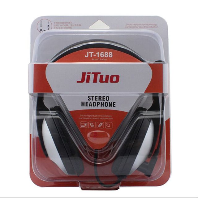 JT1688 Over-Ear ANC 3.5mm Wired Headphones for Network Teaching Music Office Computer Single/Double Plug Hi-Fi Wholesale