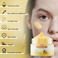 Crème Visage Anti-Taches Brunes Correctrice Anti-Âge à la Vitamine C pour le Soin de la Peau, Éclaircissante, Blanchissante et Illuminatrice au Curcuma