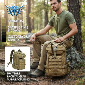 Sac à dos de sport imperméable personnalisé en gros, grand sac à dos de randonnée, sac à dos tactique Molle 25L pour la gym - Product Image 1