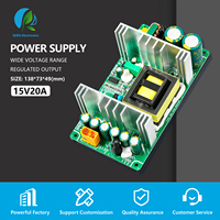 Alimentation à découpage à cadre ouvert 15V 20A 300W à courant élevé SMPS AC DC PCB pour amplificateur audio, moteur CNC, applications industrielles OEM