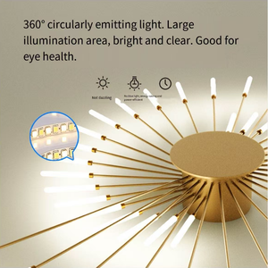 JACKSUN 간단한 불꽃 Led 천장 조명 거실 침실 교수형 조명 실내 LED 천장 아크릴 샹들리에 램프 - Product Image 5