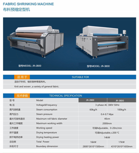 Macchina automatica per la formazione di restringimento del tessuto larghezza di lavoro 2200mm per grandi dimensioni tessuto da Cowboy sanare l'industria tessile dell'abbigliamento - Product Image 6