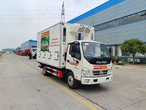 HOWO Diesel Gasolina Pollo Transporte Camión Pollitos Portador Pollo Vivo Transportador Fabricante Refrigerador Almacenamiento en frío - Product Image 2