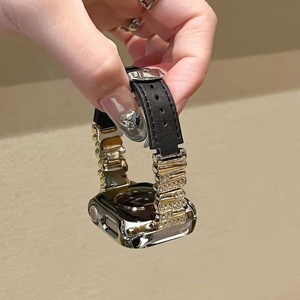 สายนาฬิกาหนังประดับเพชรอเนกประสงค์ | 14/18/20/22mm | เข้ากันได้กับ <span class=keywords><strong>Apple</strong></span>, Xiaomi, Huawei, redmi - Product Image 5