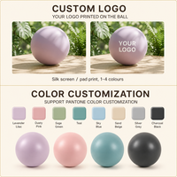 JOYFIT Ballons de Yoga Légers et Durables 20cm 25cm Faible MOQ Logo Personnalisé PVC Ballon d'Exercice Pilates Accessoires de Fitness Lisses