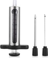Injecteur de marinade pour viande en plastique de qualité alimentaire, seringue de cuisine pour le goût du barbecue, pour steak, dinde, poulet