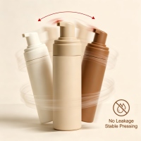 Bouteilles Pompe à Mousse en PET de Luxe Vides de 150 ml Personnalisables en Gros pour Nettoyant Visage Cosmétique et Emballage Autobronzant