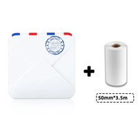 Imprimante portable M02S 304 DPI Mini imprimante photo Imprimante de poche pour étudiants Machine d'impression thermique d'autocollants pour notes/cadeaux