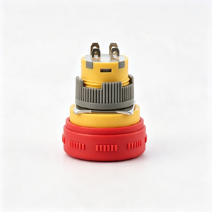Bouton poussoir d'arrêt d'urgence métallique verrouillable IP65 pour station de sécurité de système de refroidissement - Product Image 6