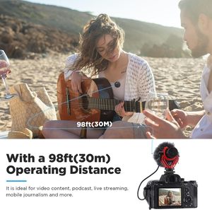 BOYA BY-MM1W 2 canaux fusil de chasse revers sans fil micro Lavalier Microphone pour caméra PC <span class=keywords><strong>sur</strong></span> caméra iPhone DSLR enregistrement <span class=keywords><strong>YouTube</strong></span> - Product Image 3