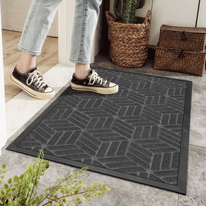 Tapis d'entrée antidérapants commerciaux avec fonction de raclage efficace du sable et de contrôle de la poussière, support en caoutchouc durable - Product Image 4