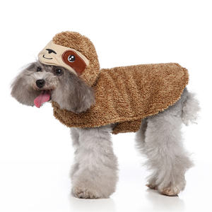 Fluffy Bradypod Solid Winter Dog Costume China Atacado Cosplay Roupas para Cães Pequenos e Médios - Product Image 1