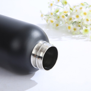 500毫升定制独特的双壁不锈钢绝缘水瓶，带竹盖和底部 - Product Image 5