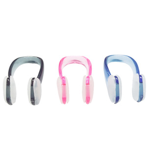 TPR-clip protector de nariz para <span class=keywords><strong>entrenamiento</strong></span> de buceo, 36x20mm, negro y rosa, reutilizable, antideslizante, natación, libre, con funda de almacenamiento - Product Image 1
