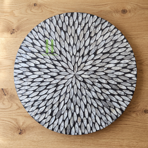 Mother of Pearl Decorative Display Plates Charger Dining Plates for Party Modern Style Decoration Placemats for <b>Dinner</b> - Product Image 1