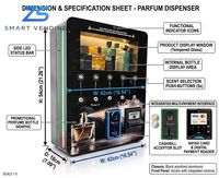 Distributeur automatique de parfum mural sans écran tactile, 5 buses, prix usine