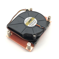 COOLSERVER LGA2011 CS-2011-1U3C-NP Boîtier d'ordinateur Refroidisseur d'air pour serveur CPU Silencieux Ventilateur en cuivre et aluminium à double roulement à billes Radiateur 95W