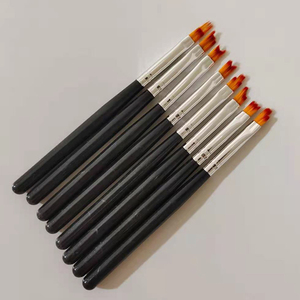 Ensemble de 8 pinceaux à ongles à dents de scie pour nail art, pinceaux à dessin de fleurs en pétales pour la peinture au gel - Product Image 5