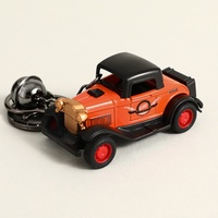 Llavero Colgante Creativo Retro de Coche Clásico, Modelo de Coche Metálico Simulado para Mochila Escolar, Pequeño Regalo al por Mayor