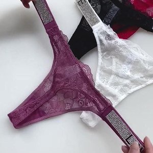 Perizoma Estivo Invisibile Senza Cuciture Tanga Sexy a T Knitted a <span class=keywords><strong>Vita</strong></span> <span class=keywords><strong>Bassa</strong></span> Confortevole - Product Image 3