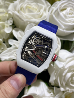 Montre mécanique automatique pour homme de luxe haut de gamme, sportive, tonneau, en fibre de carbone, tourbillon, ultra-fine 7,8 mm, ultra-légère 35 g