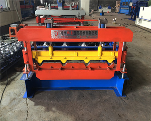 Nuovo design <span class=keywords><strong>TR</strong></span> 4 PV4 piegatura curva ad arco trapezoidale lamiera per coperture rotolo a freddo che forma facendo prezzo della linea della piegatrice - Product Image 2