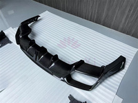 Utilisé pour Porsche Panamera 971.2 M style sec en fibre de carbone jupes latérales de lèvre avant et kit de carrosserie de diffuseur arrière