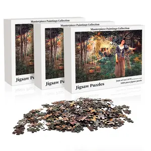 500 Pieces 1000 Jigsaw Puzzle Kustom untuk Potongan Dewasa Puzzle Dipersonalisasi Dewasa