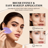 Produit tendance 2026 Accessoires de beauté Brosse applicatrice de maquillage pour une application cosmétique fluide Brosse à fond de teint multifonctionnelle en silicone