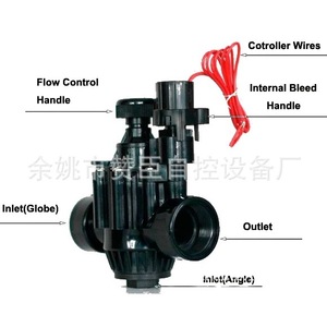 Válvula Solenoide para Riego Agrícola, Válvula de Control de Agua Electromagnética con Revestimiento de Goma y Plástico, Estándar Nacional - Product Image 2