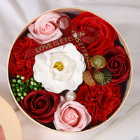 Savon en forme de rose artisanal Micheng de haute qualité, fleur naturelle au toucher réel, cadeau pour Halloween, la fête des mères, Noël, pour petite amie