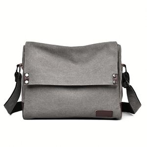 Bolso Bandolera de Lona Resistente al Desgaste, Estilo Vintage, Casual, para Mensajero y Hombro - Product Image 4