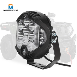 ไฟทำงาน <span class=keywords><strong>LED</strong></span> แบบใหม่สองสี ขนาด 5/7/9 นิ้ว สำหรับรถยนต์และรถจักรยานยนต์ ไฟหน้าทรงกลมติดกันชนหน้า พร้อมไฟ <span class=keywords><strong>LED</strong></span> สีแดง - Product Image 3