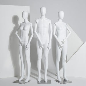 Collection de Mannequins de Famille en Fibre de Verre avec Bras en Bois pour Femme et Couple, Tenues Assorties, Nouvelle Collection - Product Image 1