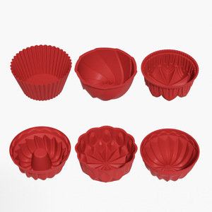 Moules à pâtisserie réutilisables en silicone de qualité alimentaire, douze pièces, en forme de <span class=keywords><strong>citrouille</strong></span>, pour desserts faits maison et fêtes - Product Image 4
