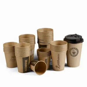 कस्टम कागज कॉफी कप डिस्पोजेबल 8 oz 6oz कॉफी पेपर कप कॉफी कप कागज के साथ लोगो
