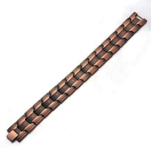 Pulsera Magnética de Aleación de Cobre, Doble Hilera de Imanes, Diseño Cruzado, Joyería de Moda Unisex, Regalo - Product Image 2