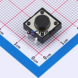 TSA12111-055B512BA Tactile Switch Through hole-4P,11.7x11.5mm Switch Single Pole Single Throw Round Button 2.8N 11.7mm - Product Image 1
