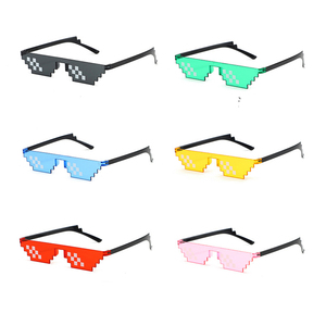 HOOJOKER PX-06, Accesorio Estilo Anime con Mosaico de Píxeles, Barra Protectora Rectangular de Plástico, Gafas Pequeñas para Boda, Impermeables y Duraderas - Product Image 5