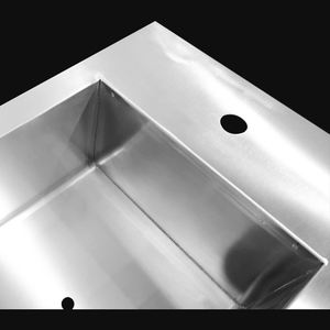 Lavabo Rettangolare Pieghevole in <span class=keywords><strong>Acciaio</strong></span> Inox 304, Lavandino per Lavaggio Mani, Fornitore Cinese OEM ODM - Product Image 4