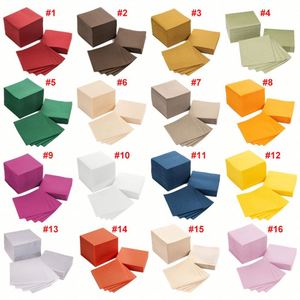 Personalized Custom Napkins with logo Wholesale Eco-friendly 2-ply Tissue <b>Paper</b> Napkins Virgin Wood Pulp Serviettes De Tables - Product Image 2